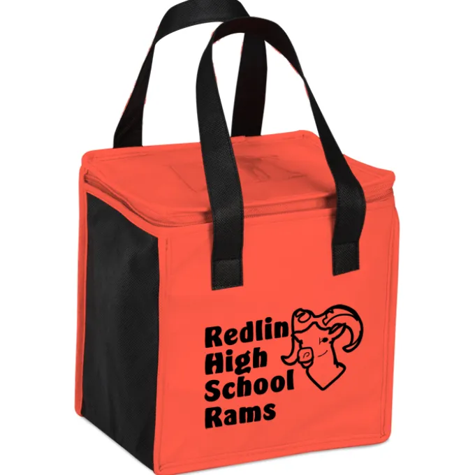Square Non-Woven Lunch Bag - Two-Tone
