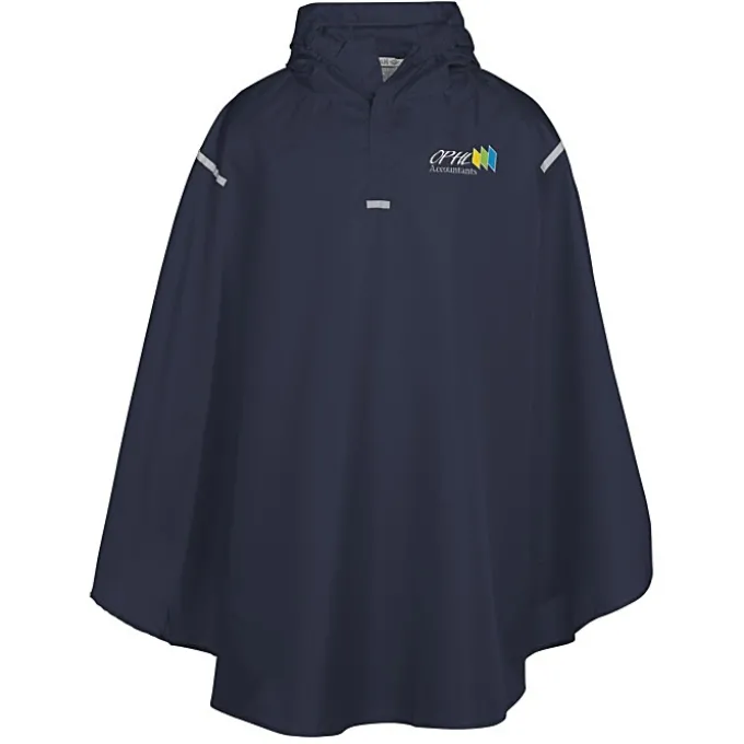Stadium Packable Poncho - Embroidered