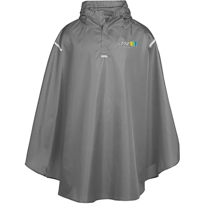 Stadium Packable Poncho - Embroidered