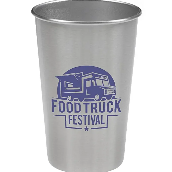 Stainless Steel Pint Glass - 16 oz