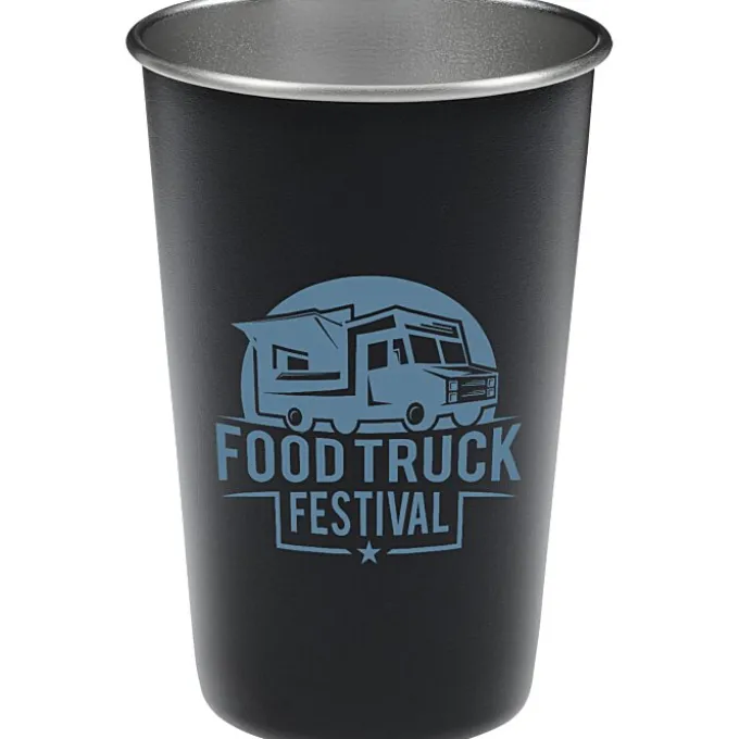 Stainless Steel Pint Glass - 16 oz. - 24 hr