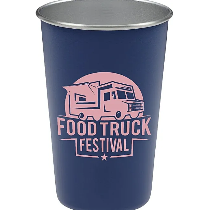 Stainless Steel Pint Glass - 16 oz. - 24 hr