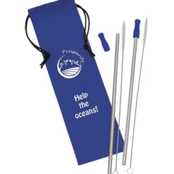 Stainless Steel Straw Set - 2 Pack