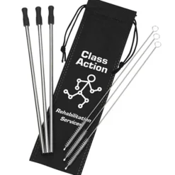 Stainless Steel Straw Set - 3-pack - 24 hr