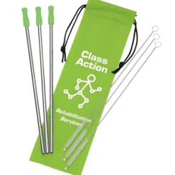Stainless Steel Straw Set - 3-pack - 24 hr