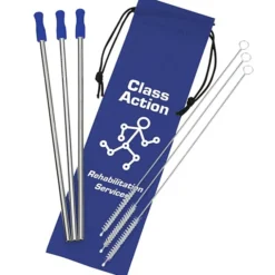 Stainless Steel Straw Set - 3-pack - 24 hr