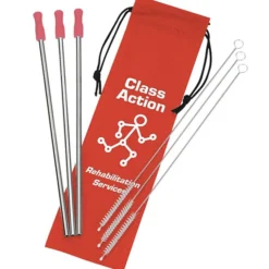 Stainless Steel Straw Set - 3-pack - 24 hr