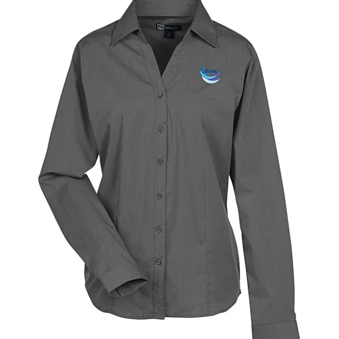Stain Release Crossweave Shirt - Ladies'