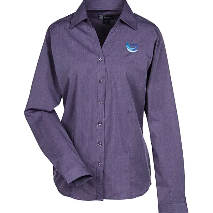 Stain Release Crossweave Shirt - Ladies'