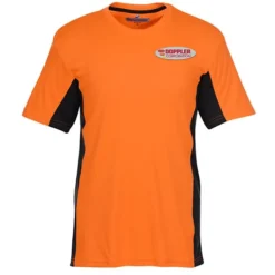 Stain Release Performance Colorblock T-Shirt - Men's - Embroidered