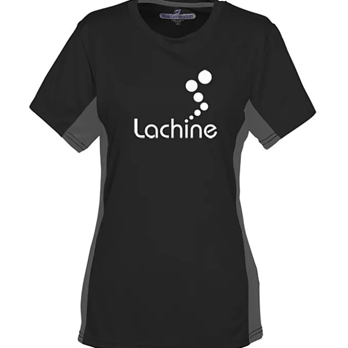 Stain Release Performance Colorblock T-Shirt - Ladies' - Screen
