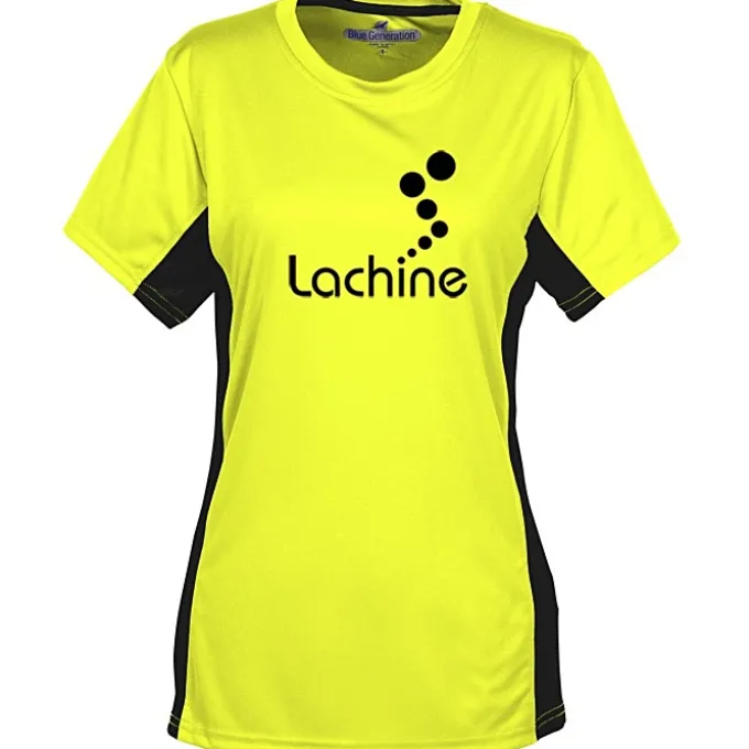 Stain Release Performance Colorblock T-Shirt - Ladies' - Screen