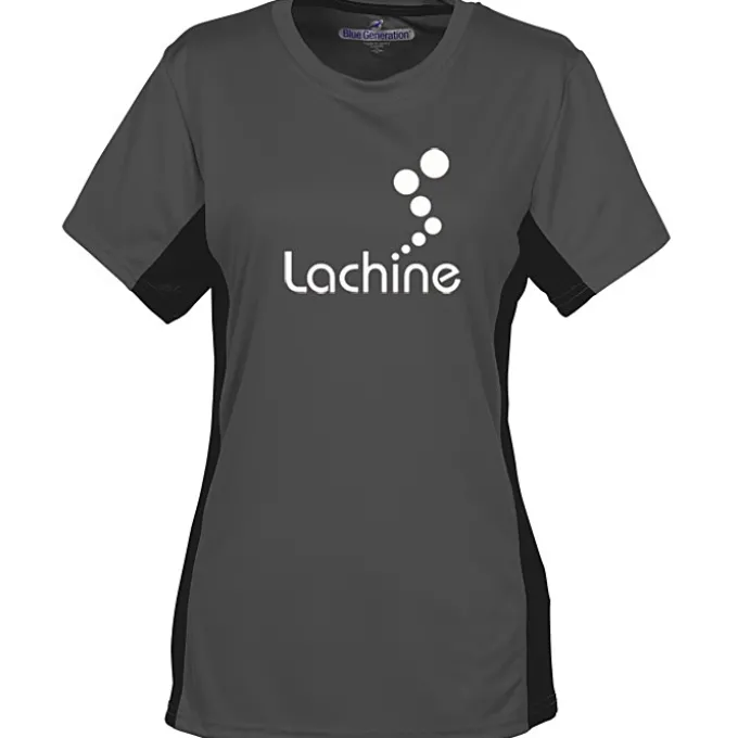 Stain Release Performance Colorblock T-Shirt - Ladies' - Screen