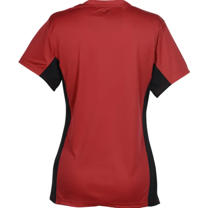 Stain Release Performance Colorblock T-Shirt - Ladies' - Screen