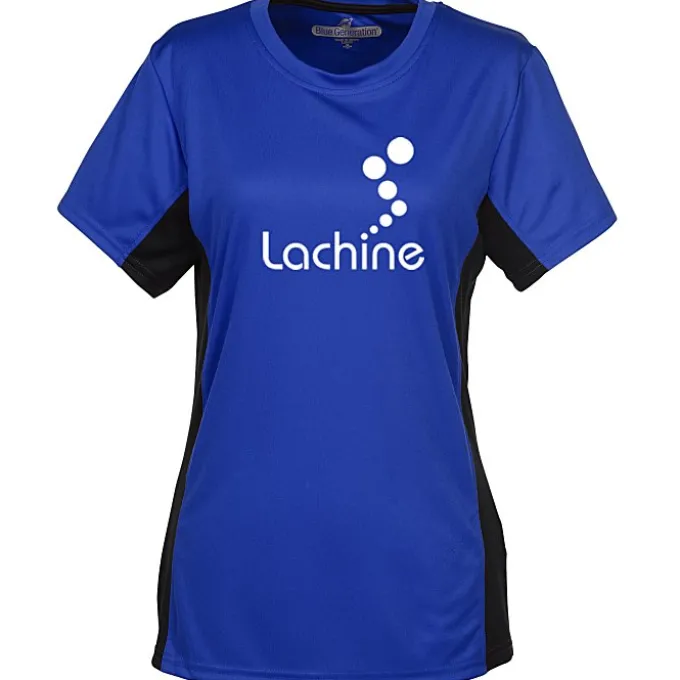 Stain Release Performance Colorblock T-Shirt - Ladies' - Screen