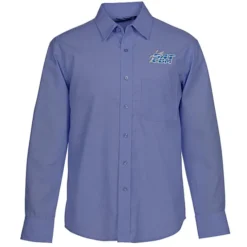 Stain Release Untucked Crossweave Shirt - Men's