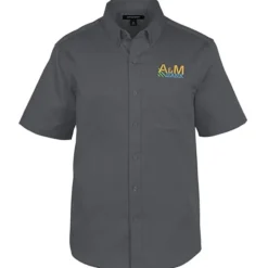 Stain Repel Short Sleeve Twill Shirt - Men's