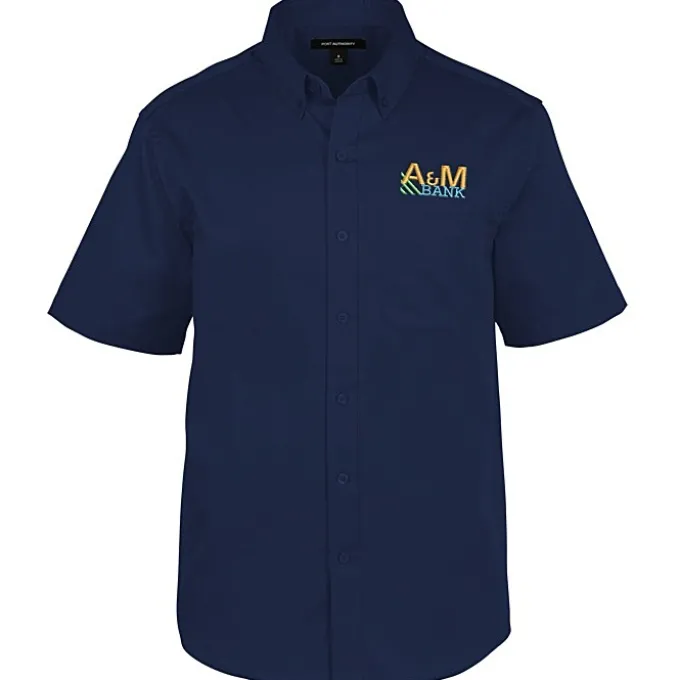 Stain Repel Short Sleeve Twill Shirt - Men's