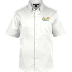 Stain Repel Short Sleeve Twill Shirt - Men's