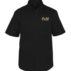 Stain Repel Short Sleeve Twill Shirt - Men's