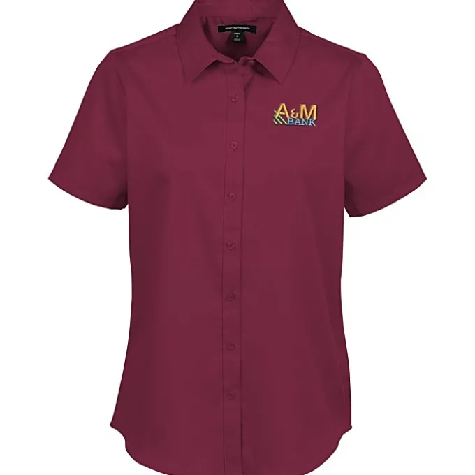 Stain Repel Short Sleeve Twill Shirt - Ladies'