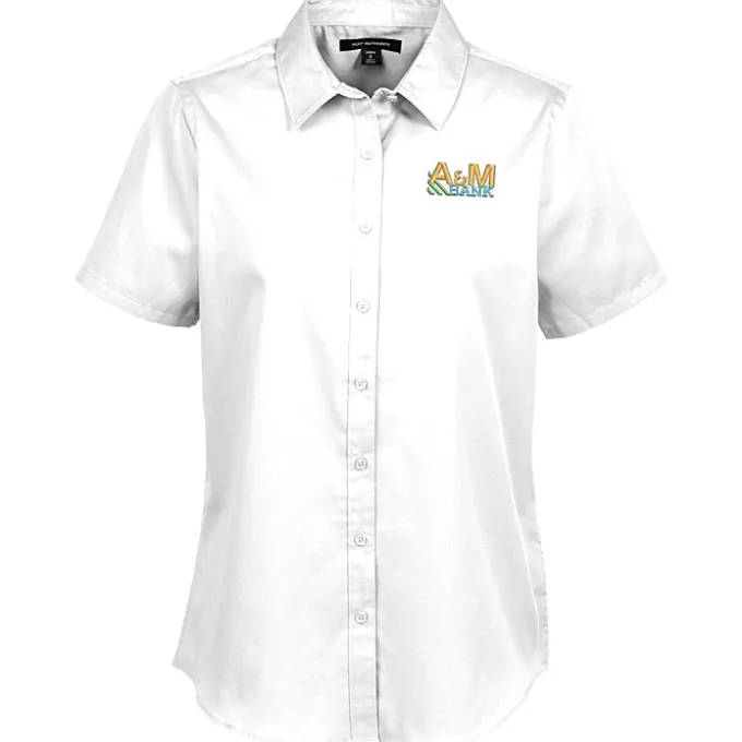 Stain Repel Short Sleeve Twill Shirt - Ladies'