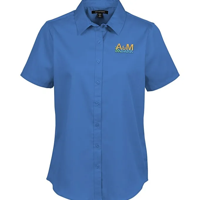 Stain Repel Short Sleeve Twill Shirt - Ladies'