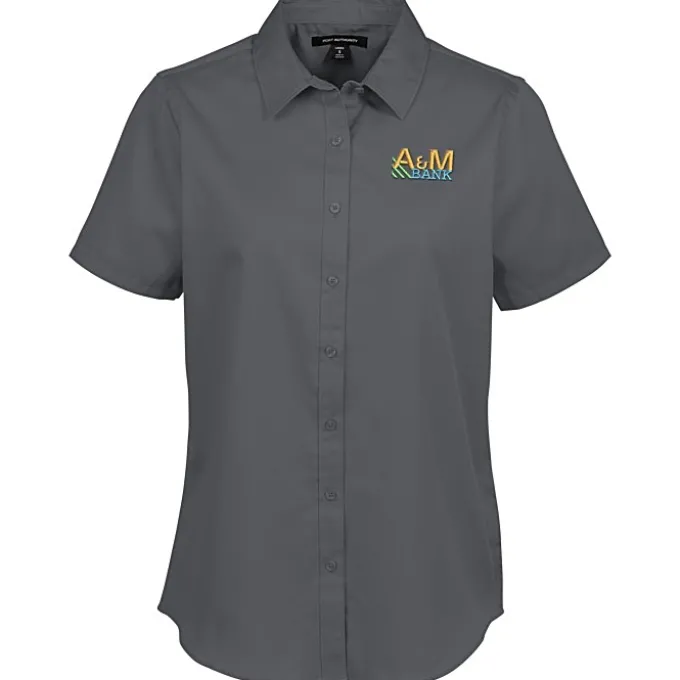 Stain Repel Short Sleeve Twill Shirt - Ladies'