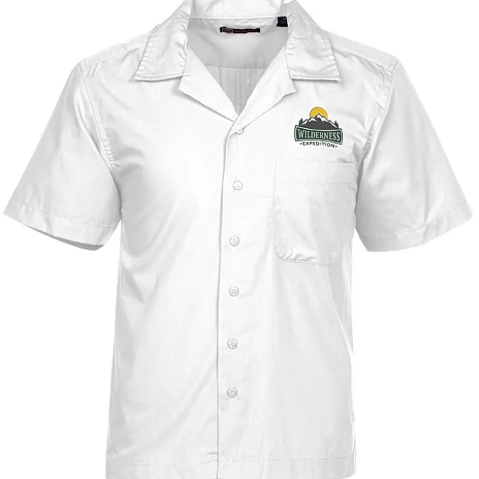 Stain Resist Poplin Camp Shirt - Men's