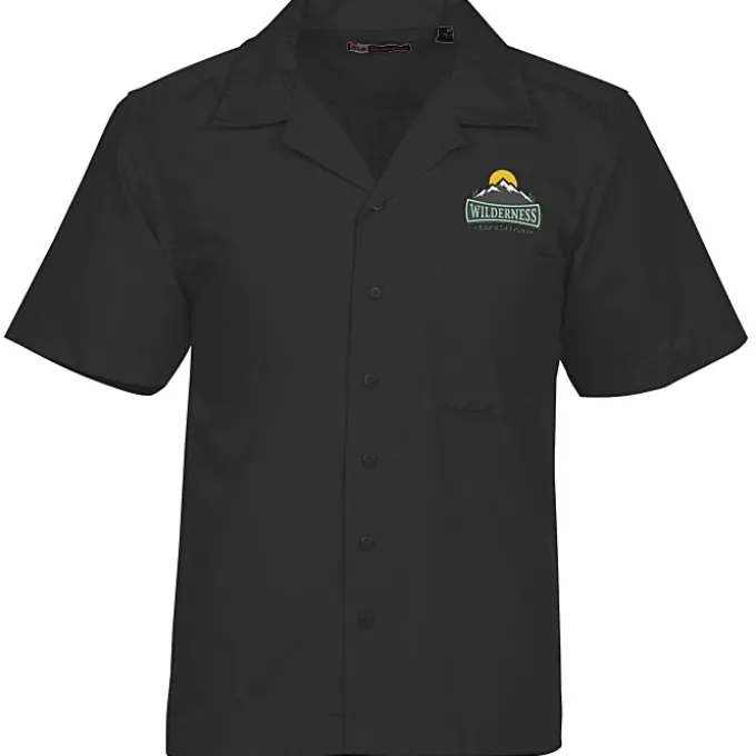 Stain Resist Poplin Camp Shirt - Men's