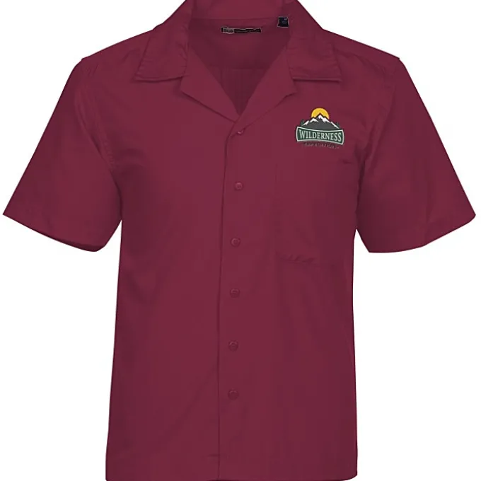 Stain Resist Poplin Camp Shirt - Men's