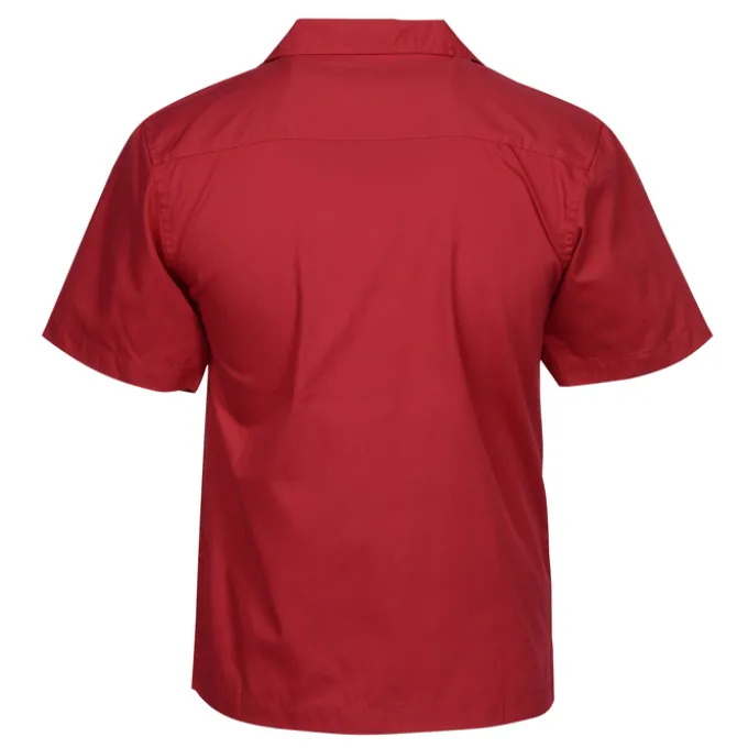Stain Resist Poplin Camp Shirt - Men's