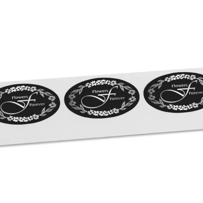 Stamped Seal by the Roll - Oval - 1-1/4 inches x 2-1/4 inches