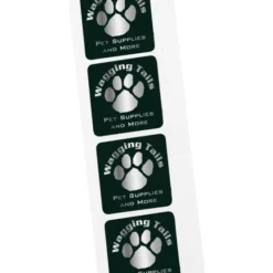 Stamped Seal by the Roll - Square - 1-1/2 inches x 1-1/2 inches
