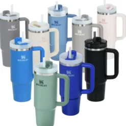 Stanley Quencher H2.0 FlowState Vacuum Mug with Straw - 30 oz - Laser Engraved