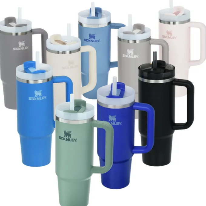 Stanley Quencher H2.0 FlowState Vacuum Mug with Straw - 30 oz - Laser Engraved