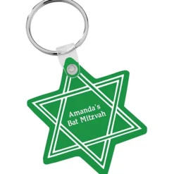 Star of David Soft Keychain - Translucent
