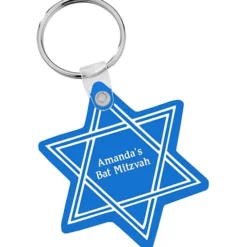 Star of David Soft Keychain - Translucent