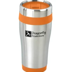 Steel Tumbler with Color Trim - 16 oz