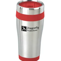 Steel Tumbler with Color Trim - 16 oz - 24 hr