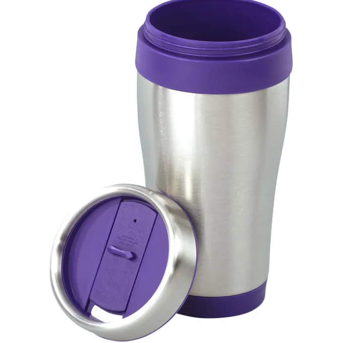 Steel Tumbler with Color Trim - 16 oz - 24 hr