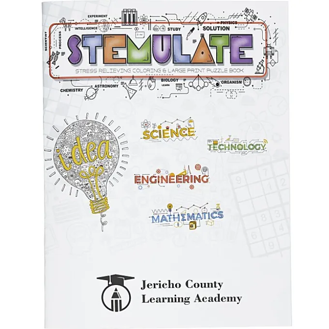 Stemulate Puzzle & Coloring Book