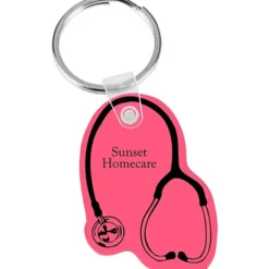 Stethoscope Soft Keychain - Translucent