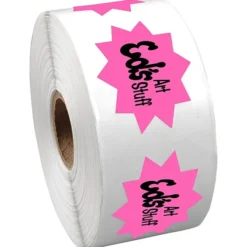 Sticker by the Roll - Burst - 1-7/16 inches x 1-13/16 inches