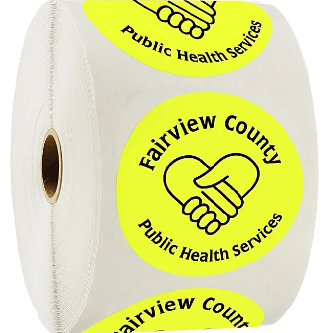 Sticker by the Roll - Circle - 3 inches