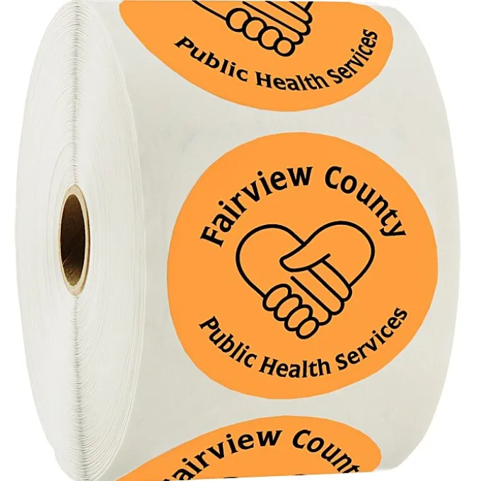 Sticker by the Roll - Circle - 3 inches
