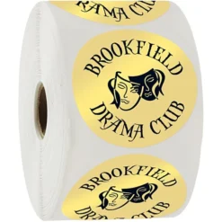 Sticker by the Roll - Circle - 2 1/2 inches