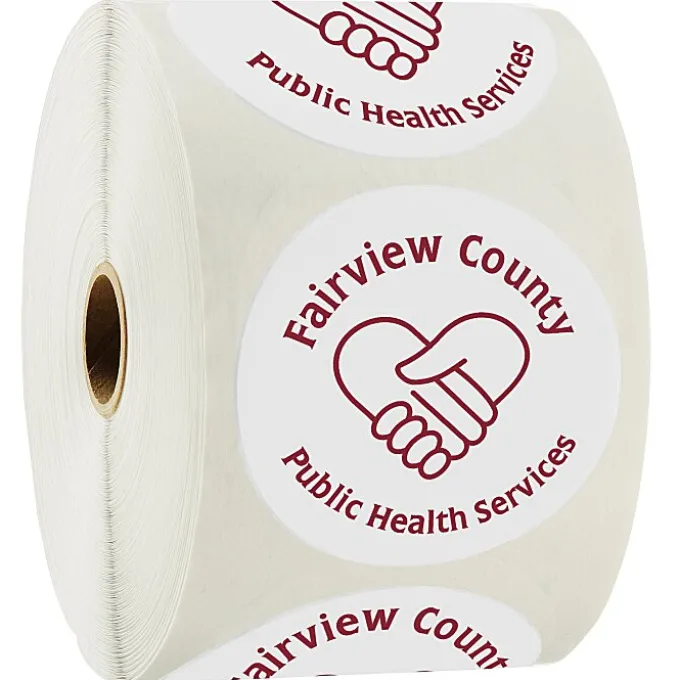 Sticker by the Roll - Circle - 3 inches - 24 hr