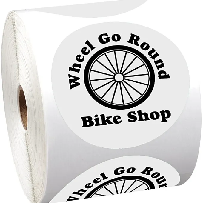 Sticker by the Roll - Circle - 3 1/2 inches