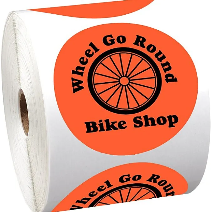 Sticker by the Roll - Circle - 3 1/2 inches